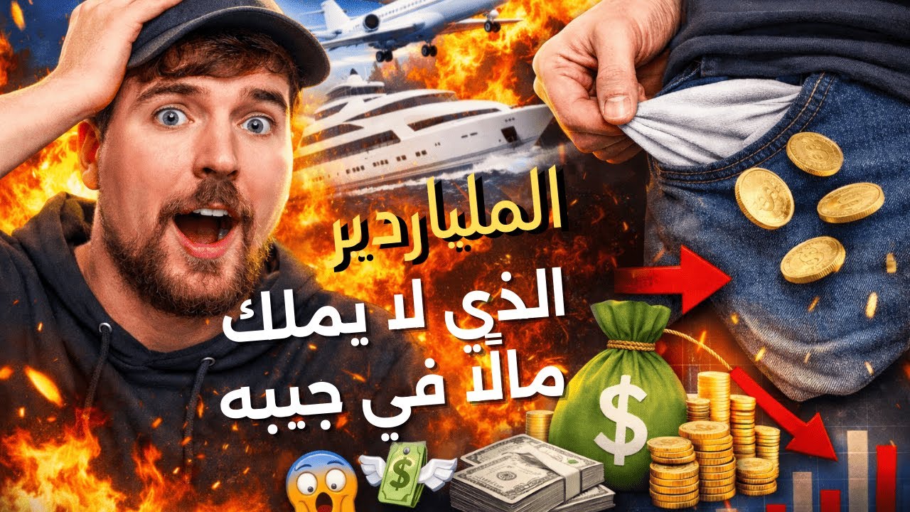مستر بيست: الملياردير الذي لا يملك مالًا في جيبه 😱💸