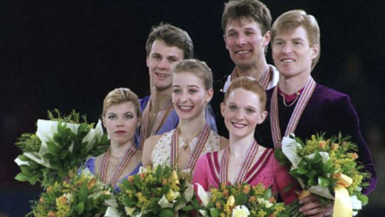 1995 World pairs free skate | Birmingham 🇬🇧 - top 3 | Aus. TV