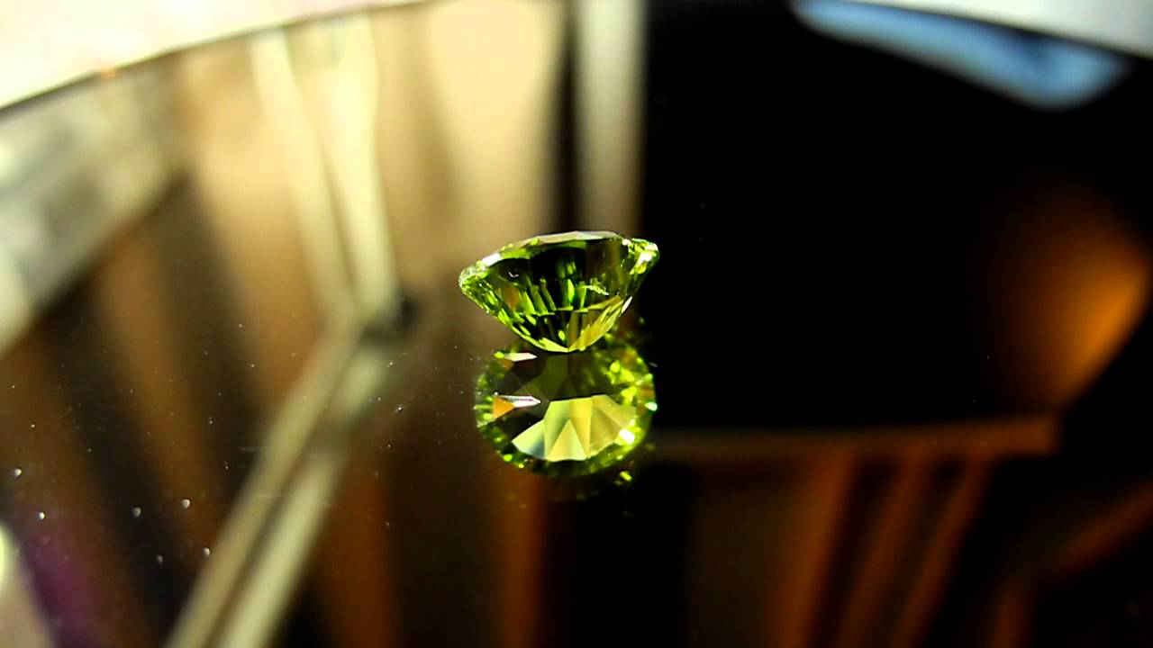 Gemsquares.com | Concaved cut Peridot