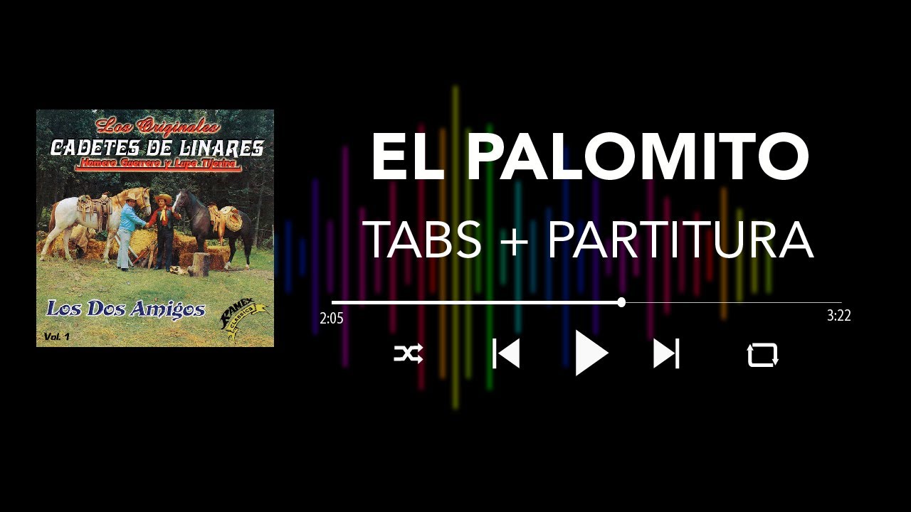 Los Cadetes de Linares - El Palomito (Bass Cover/Tabs + Partitura + Acordes)