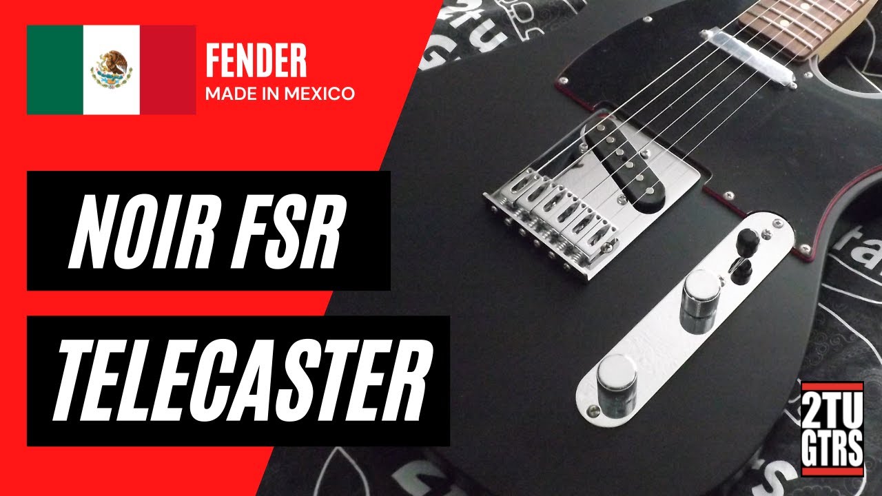 Fender Noir Redline Telecaster 2017 FSR Matt Black
