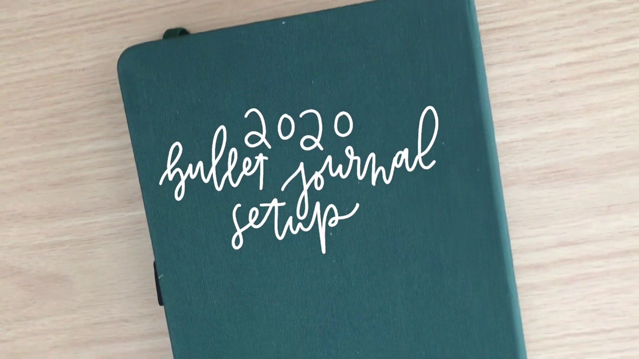 2020 bullet journal setup + january plan with me