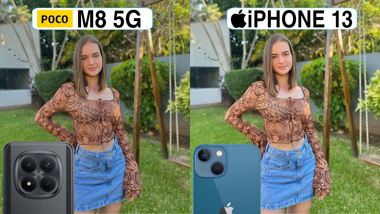 Сравнение камер Poco M8 5G и iPhone 13: тест-драйв