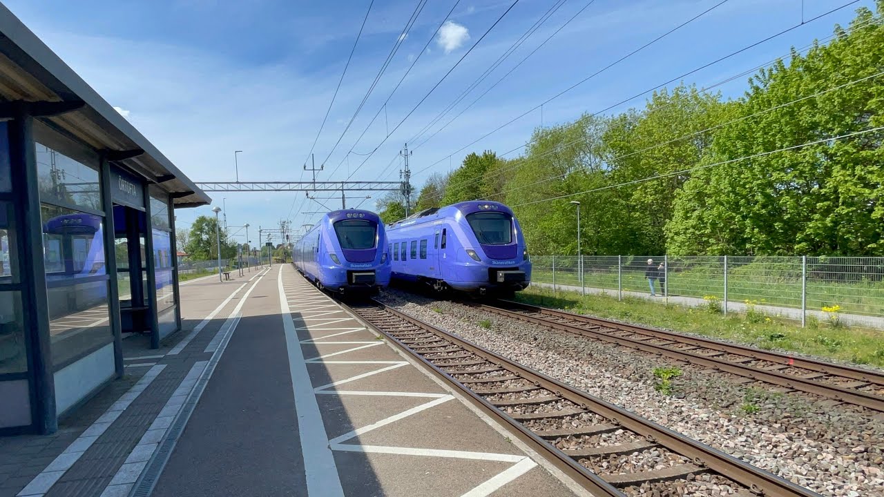 Tåg i Örtofta mellan Lund och Eslöv!