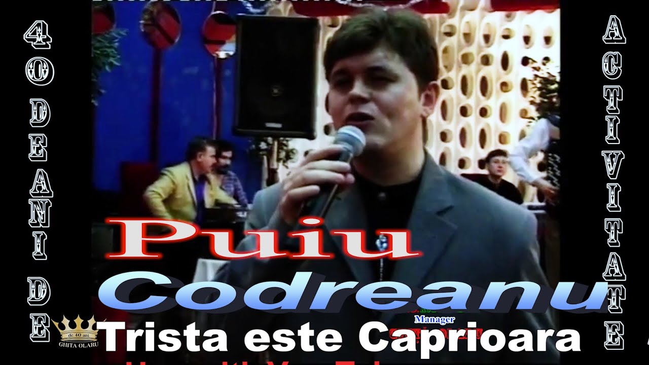 PUIU CODREANU  -  Trista este caprioara  anii'90 Majorat Alina Olaru