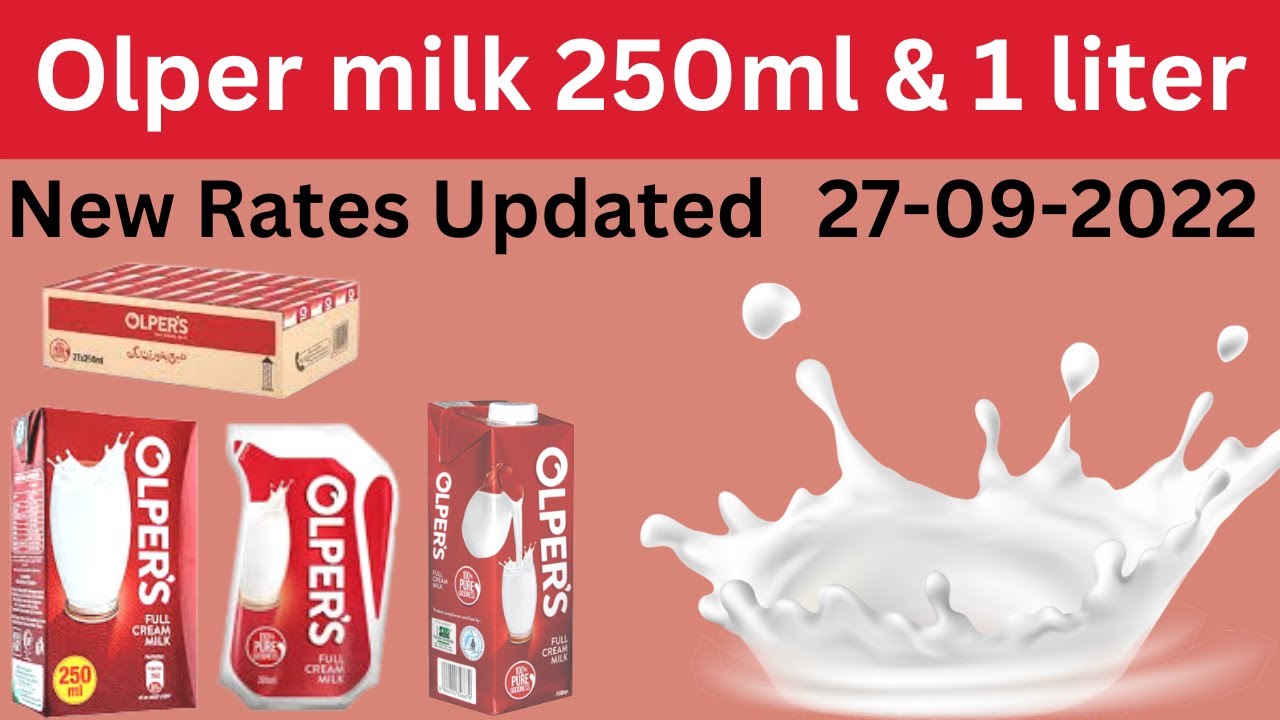 Olper milk whole sale price update | Today olper milk 250ml and 1 liter rates in Pakistan