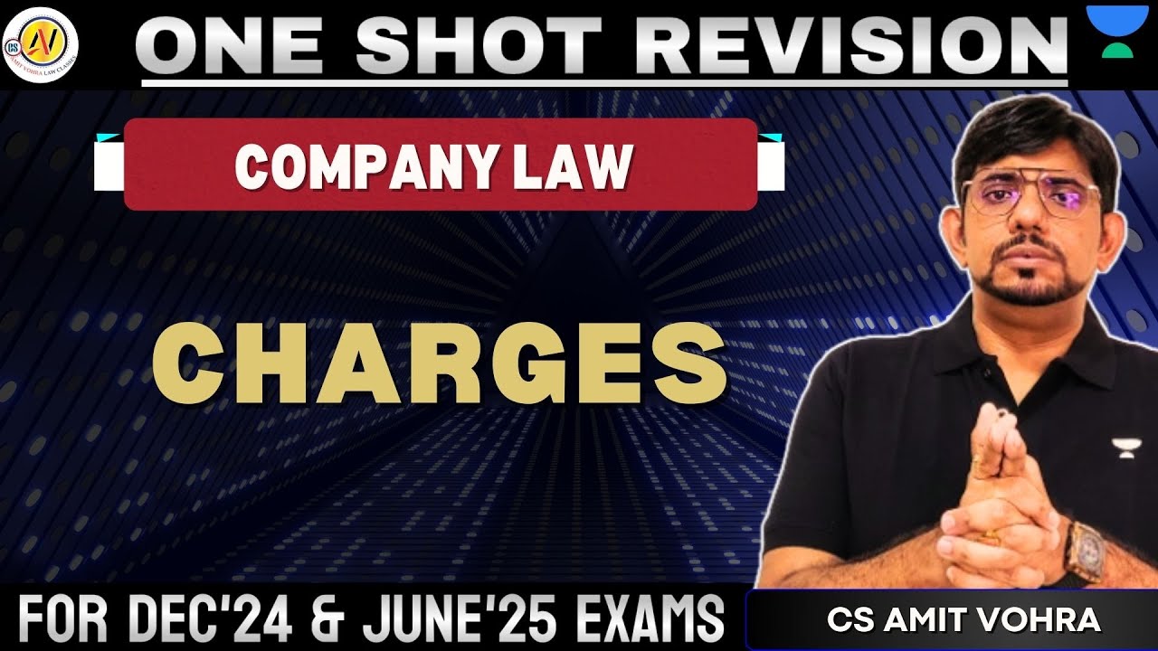 CS Executive Company Law One Shot Revision Charges CS Amit Vohra #unacademy #unacademycs #csexams
