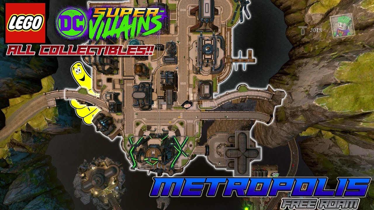 Lego DC Super-Villains: Metropolis FREE ROAM (All Collectibles) - HTG