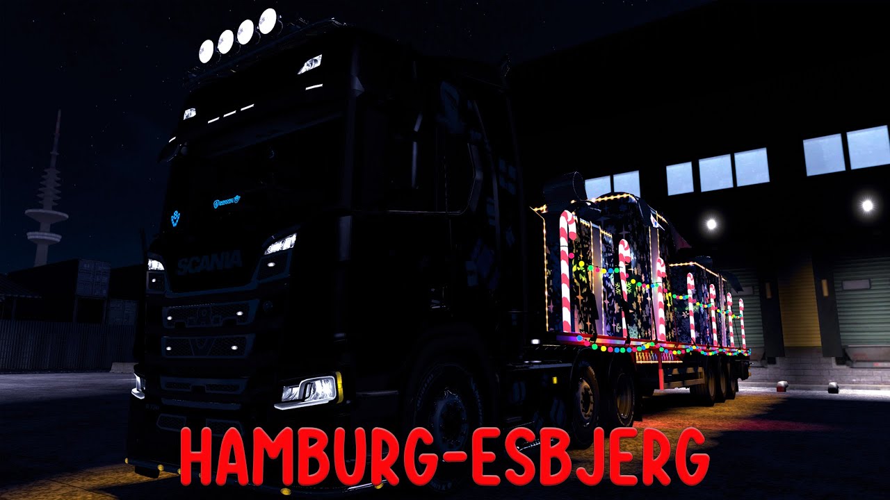 Euro Truck Simulator 2 - Silent Trucking - Christmas Wise Giving Event - Hamburg-Esbjerg