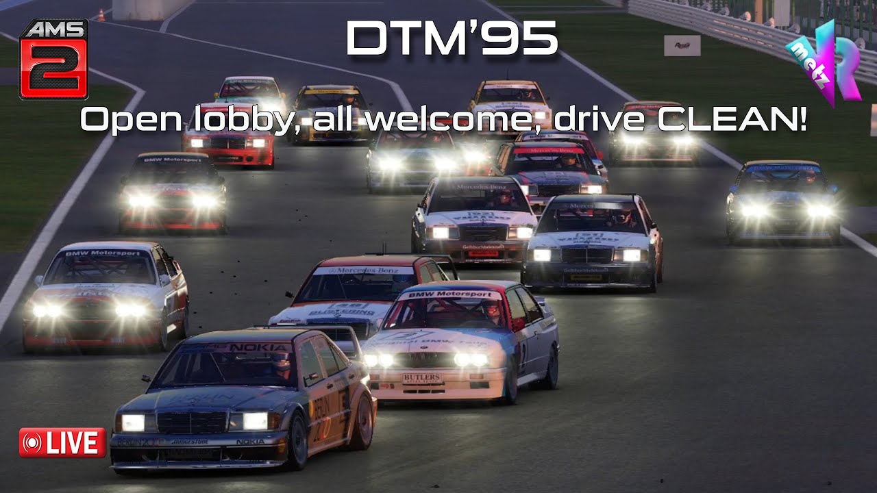 🔴Automobilista 2 LIVE!  DTM night... open lobby, all welcome, race CLEAN!