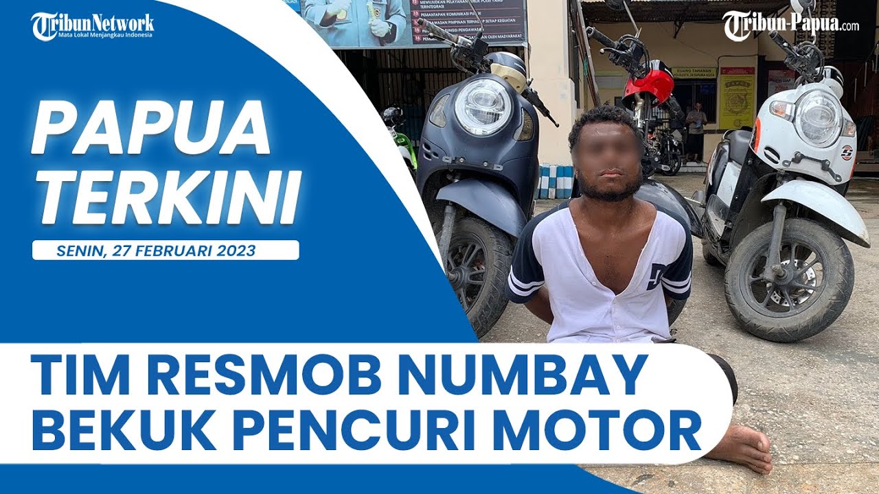 PAPUA TERKINI - Hendak Kabur, Tim Resmob Numbay Berhasil Bekuk Pelaku Curanmor