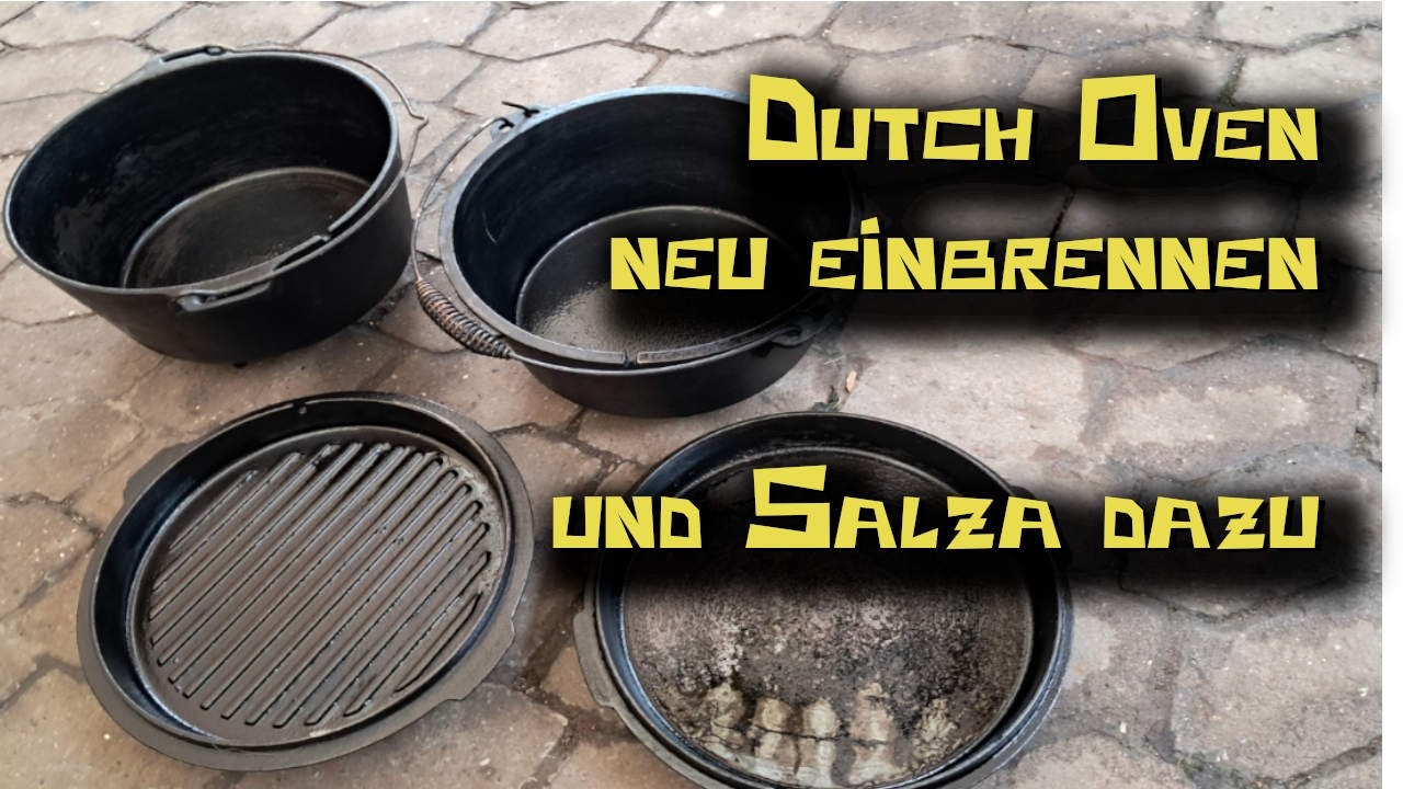 Dutch Oven verrostet = entrosten und neu einbrennen, dazu ne Salza machen. Dopf instandsetzen.