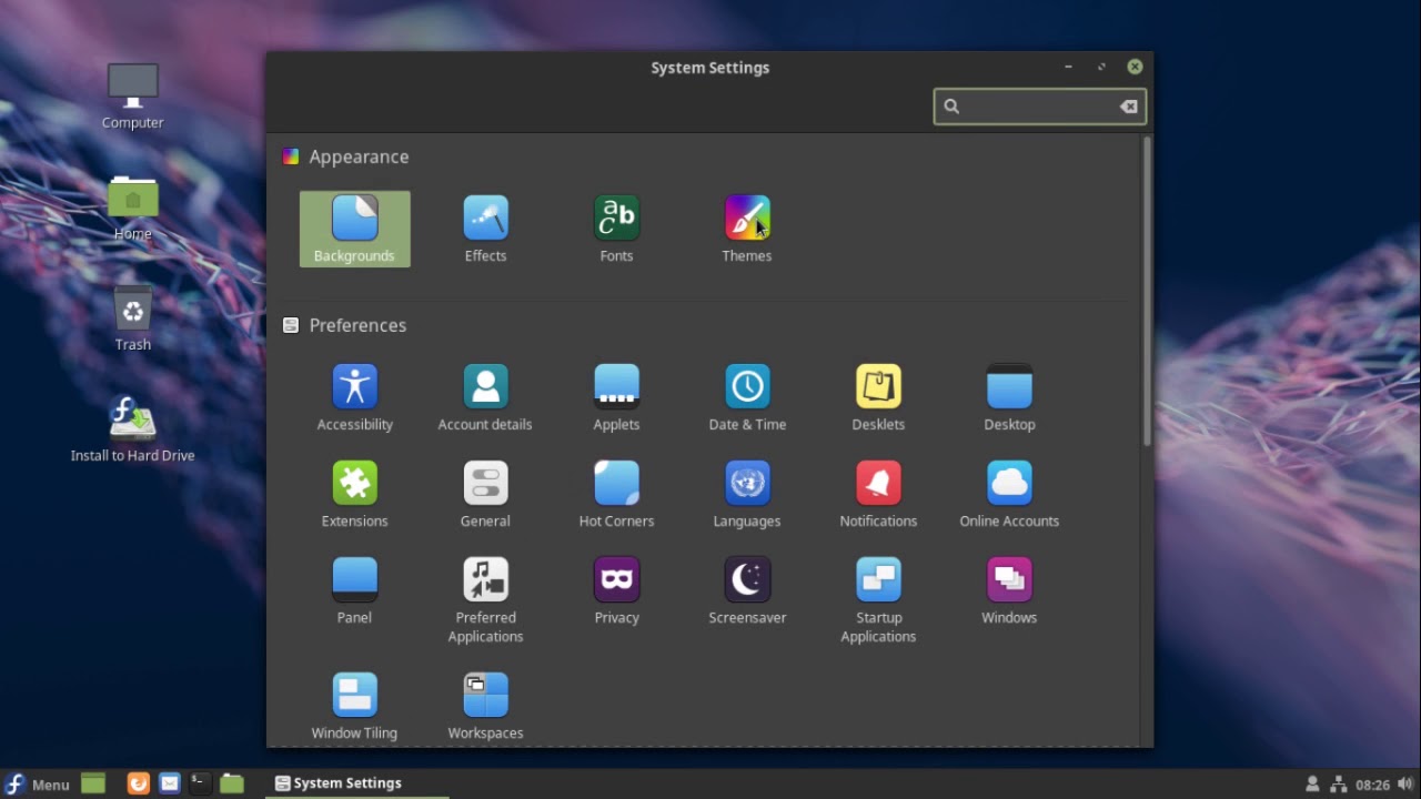 Fedora 29 - Cinnamon (v. 2018-10-02)