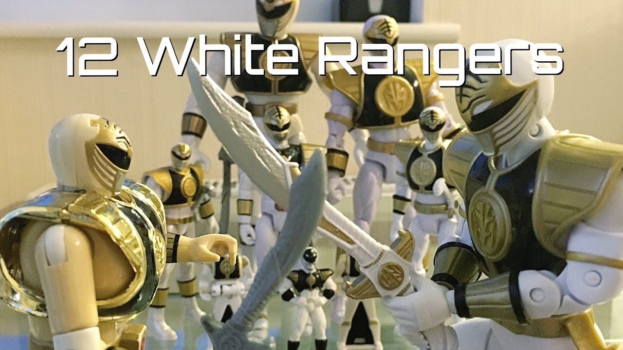 12 White Rangers! Mighty Morphin Power Rangers Action Figures, 2013-2017