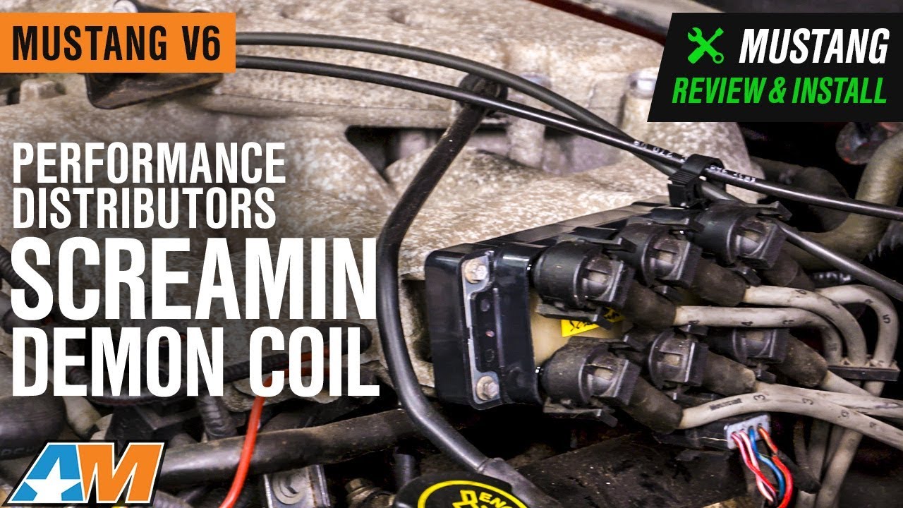 1994-2000 Mustang V6 Performance Distributors Screamin Demon Coil Review & Install