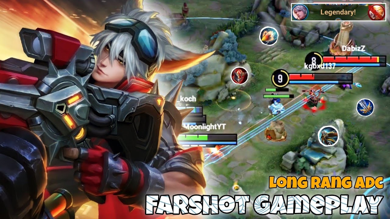 Farshot Farm Lane Pro Gameplay | HoK Sniper | Honor of Kings HoK KoG