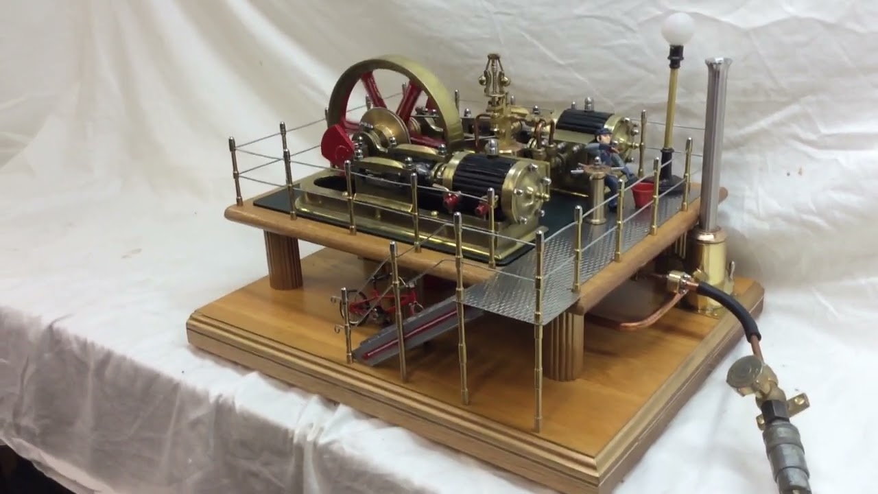 Twin cylinder steam model