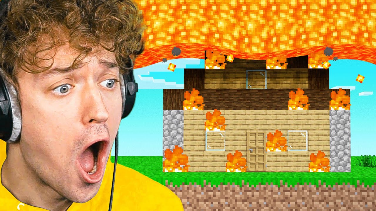 My MINECRAFT HOUSE Was TROLLED WITH LAVA!