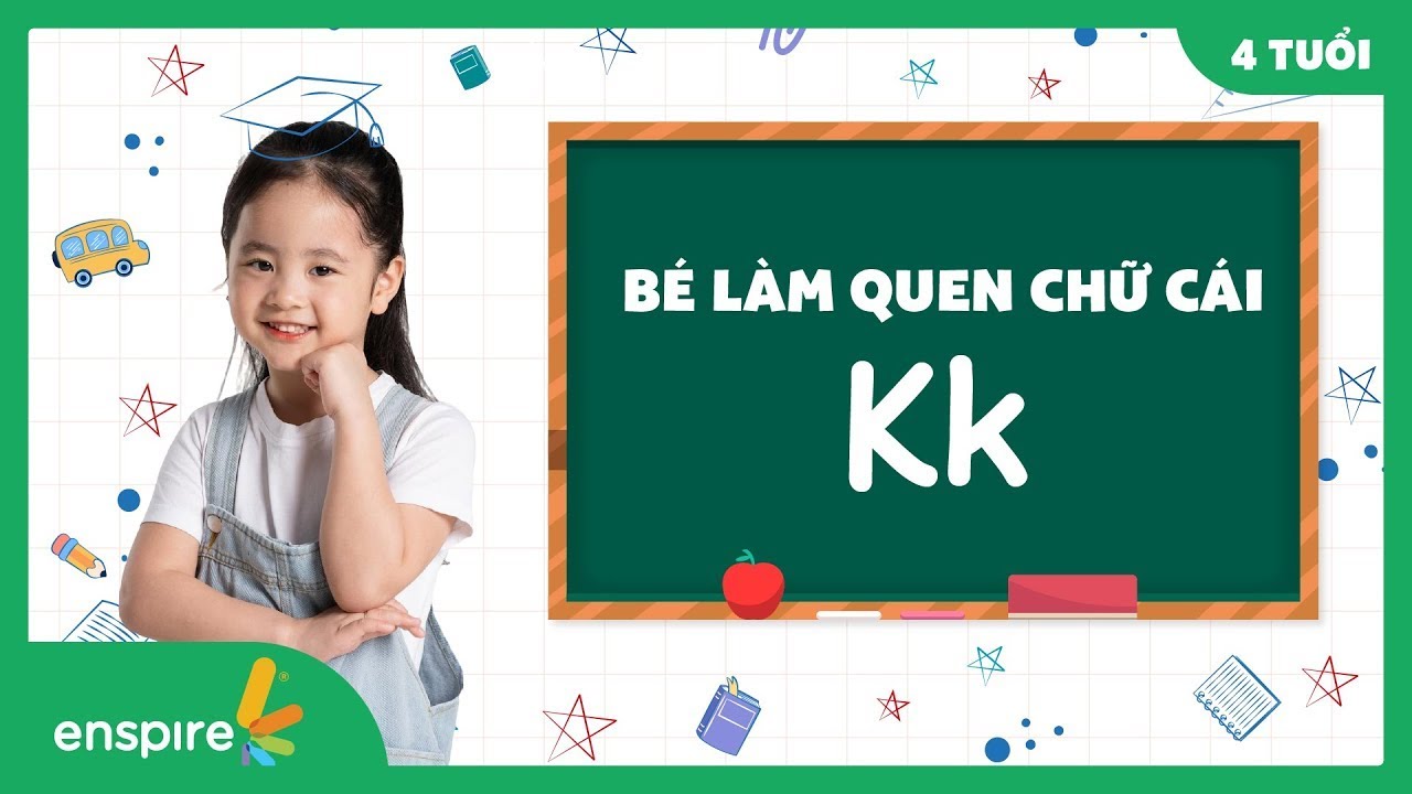Буква K для детей 4–5 лет | Изучайте английский с Enspire, произносите букву K для детей 4–5 лет