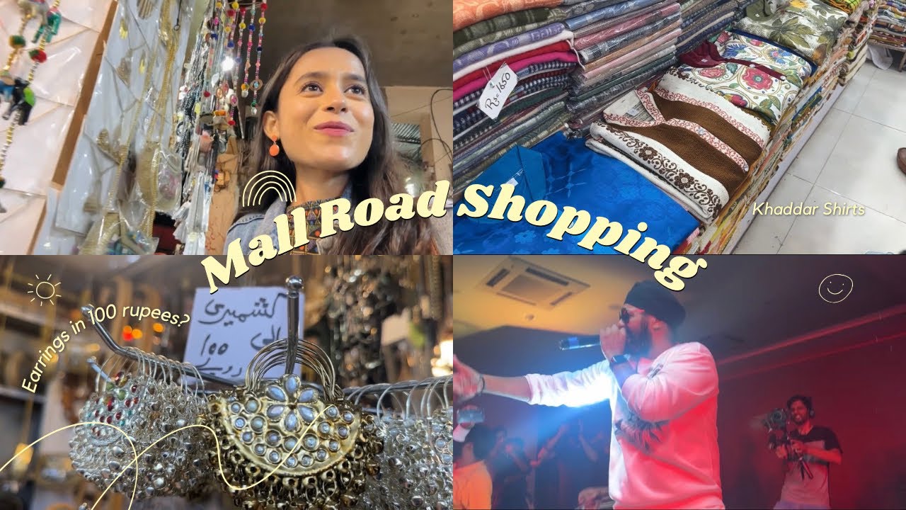 MALL ROAD SHOPPING 🛍️ | Shirts in just 600 rupees?? | RDB Concert | Jewellery | Bags | Shawls |