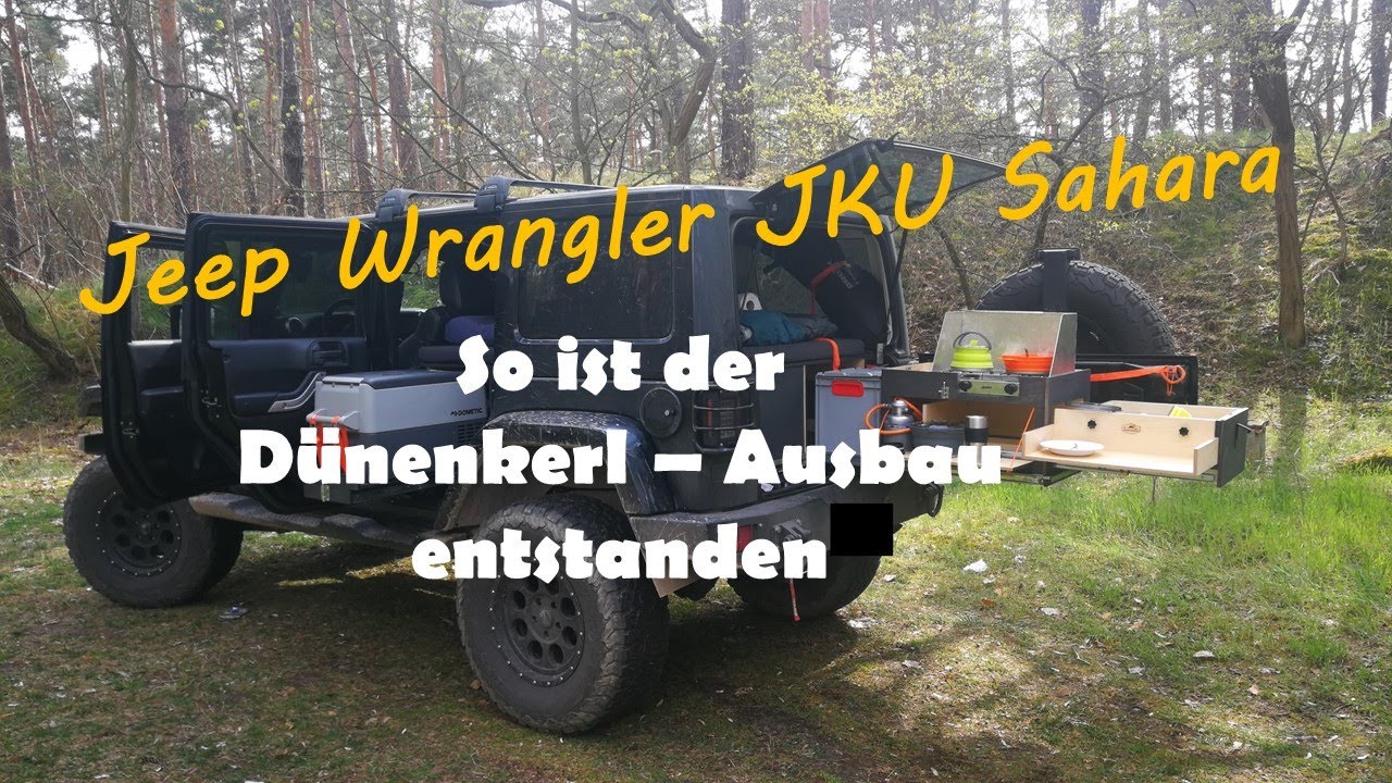 Jeep Wrangler JKU Schlafausbau, Minicamper mit Küche von den Dünenkerlen
