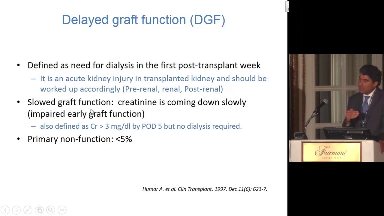 Brigham Renal Board Review, Early post transplant management