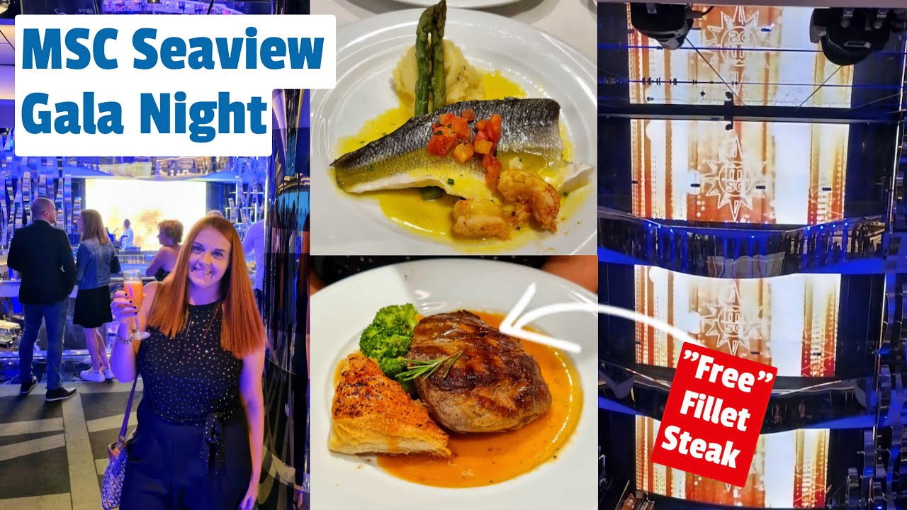 MSC Elegant Night Onboard The Seaview - A Gala Dinner , Entertainment And A Speech From The Captain