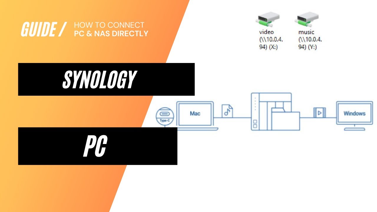 How to connect Synology NAS directly to a PC