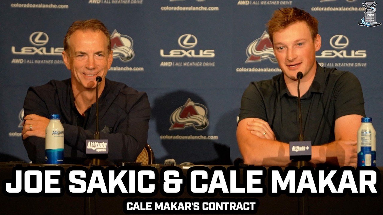 Cale Makar & Joe Sakic on HISTORIC 8 x $20.4M AAV Contract, What This Means For Avs' FUTURE, & More