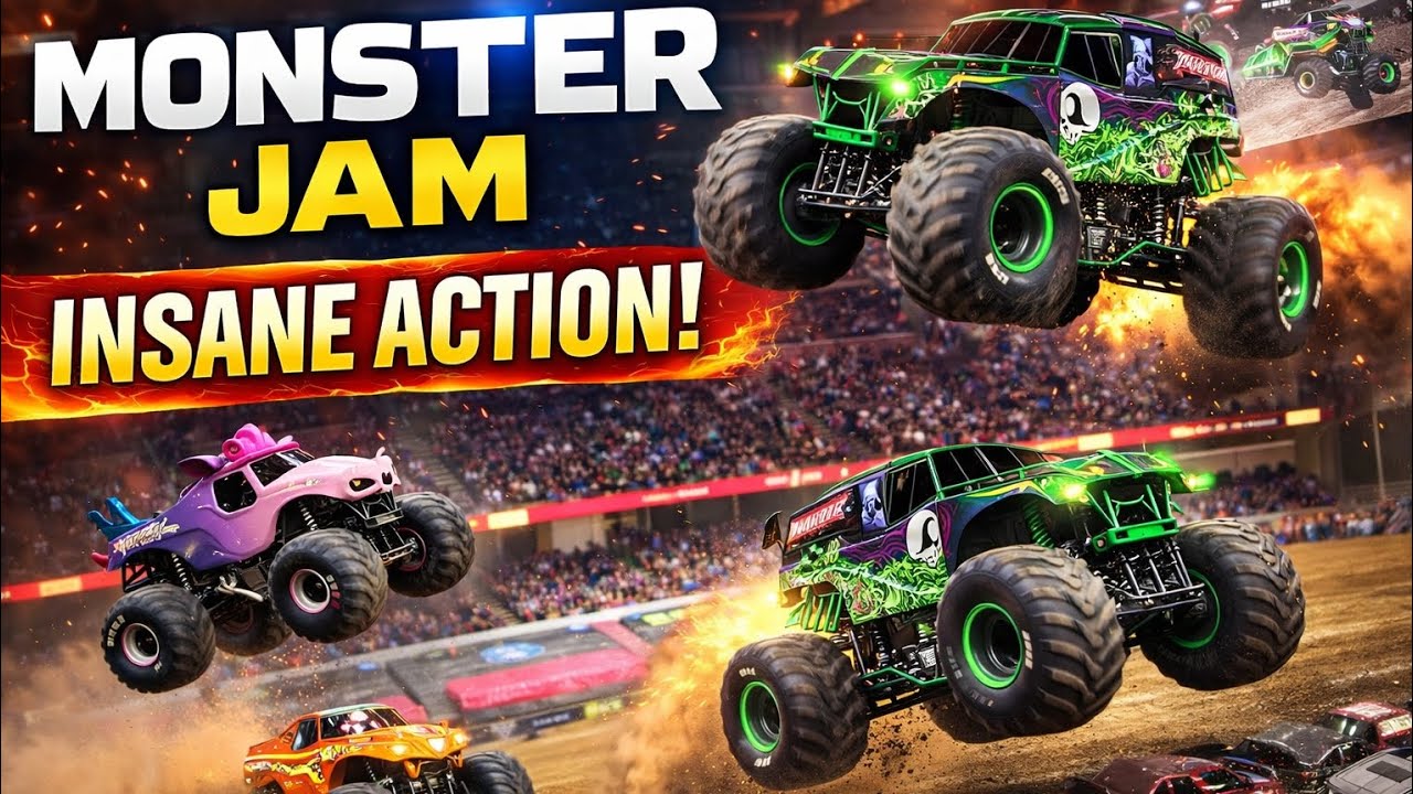 Monster Jam Highlights | Crazy Jumps, Races & Freestyle Trucks