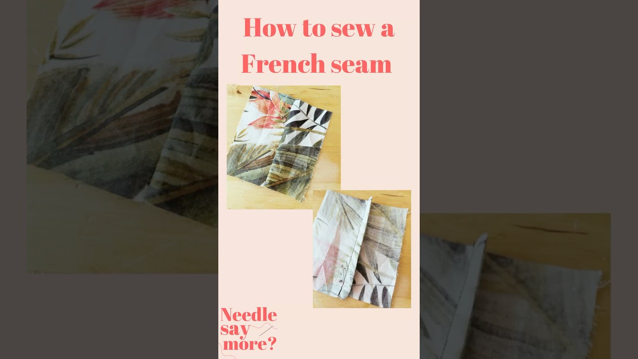 Get a sneak peek at our French seam tutorial! 🪡 👀