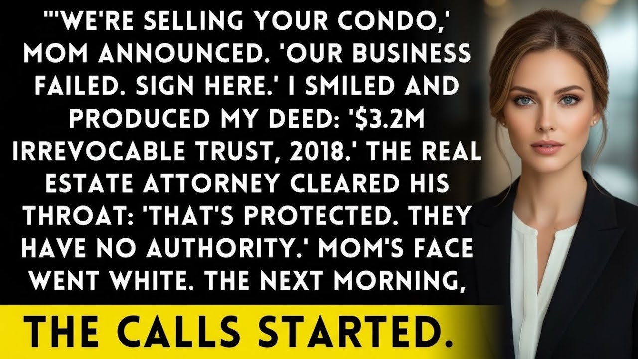 Mom Said 'We're Selling Your Condo' - It's A $3.2M Trust Property