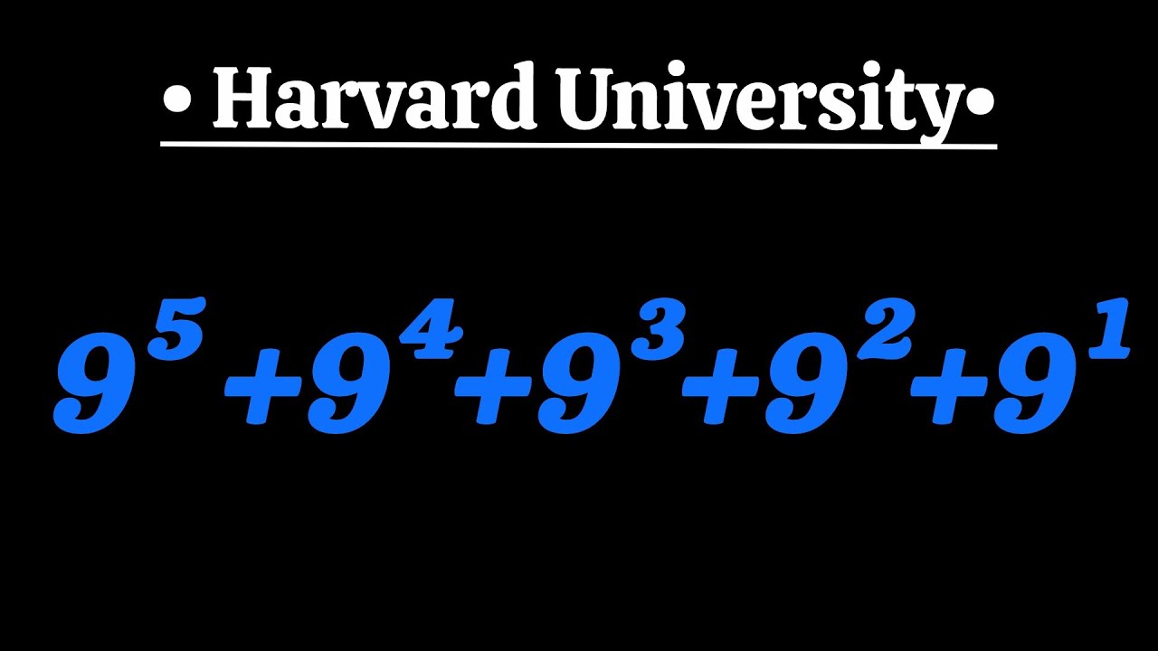Solving  'Harvard' University Interview Tricks | Olympiad Mathematics | Can You Solve This ?