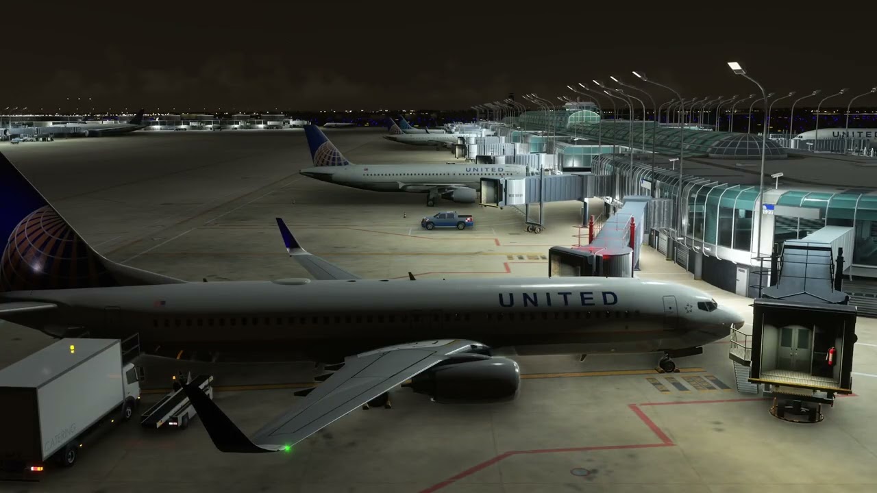 Flight Simulator 2024 Night Ambience - Full Flight from KORD Chicago to KBWI Baltimore