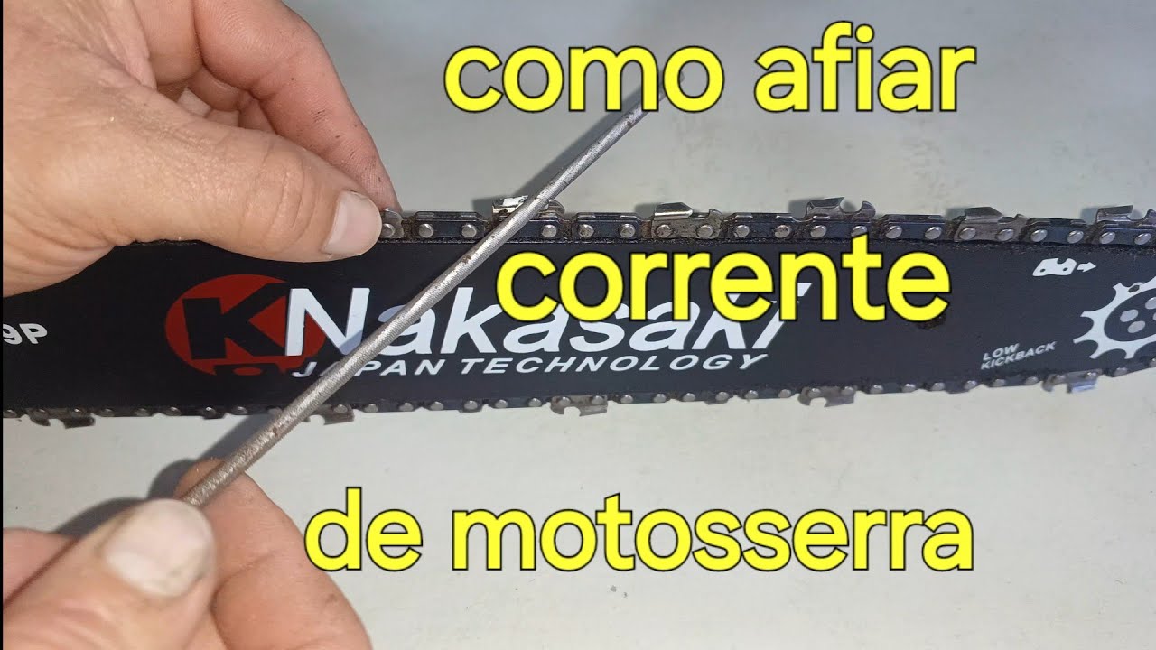Como afiar ou amolar corrente de motosserra