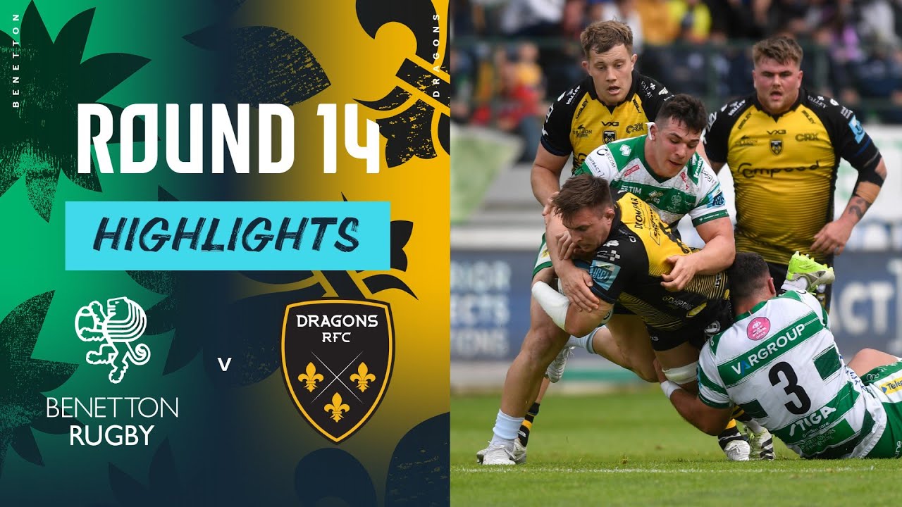 Benetton v Dragons RFC | Instant Highlights | Round 14 | URC 2023/24