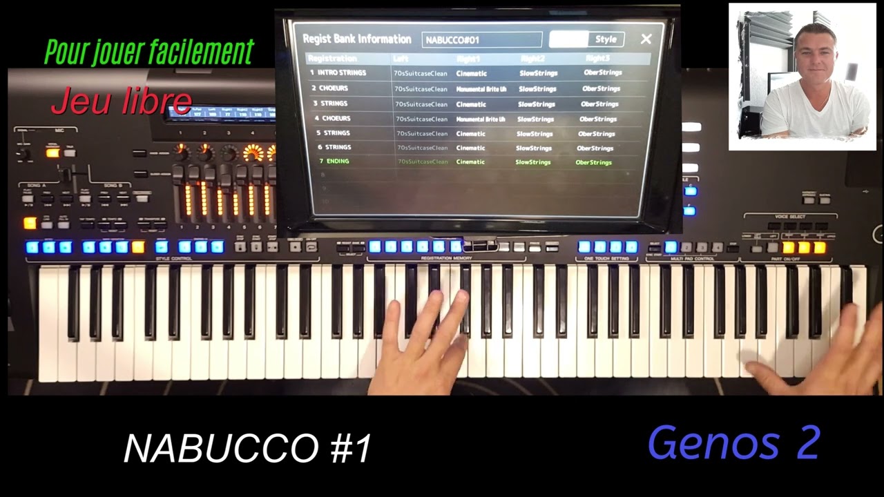 Yamaha Genos2 (NABUCCO#1) Trucs et astuces. Pour jouer facilement.