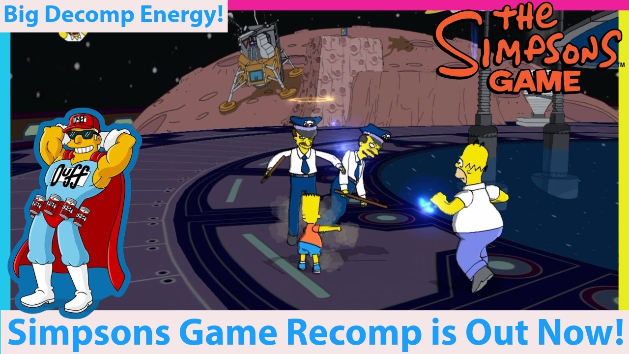 The Simpsons Game Recomp is Out Now! More 360 Recomps