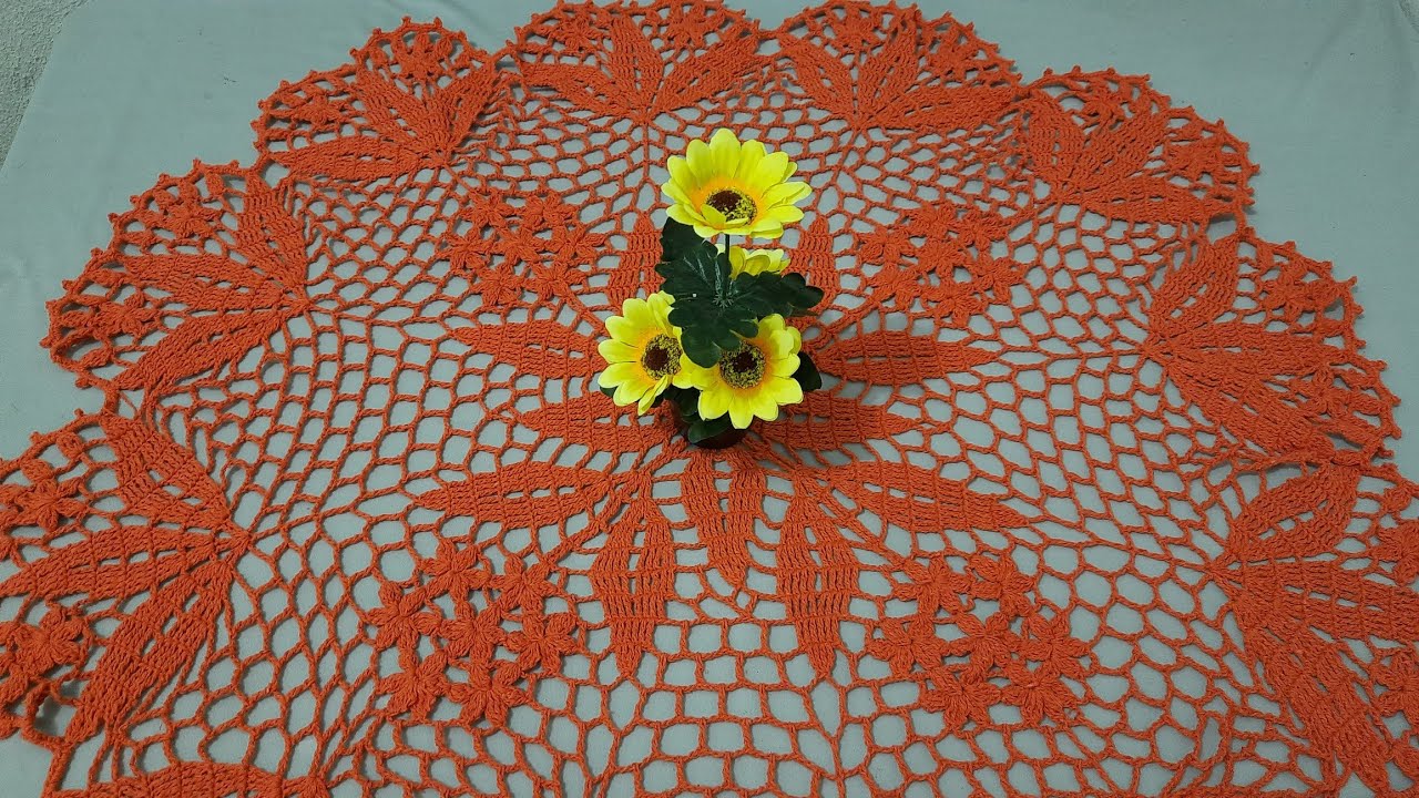 #10 CENTRO DE MESA DE CROCHÊ parte1.