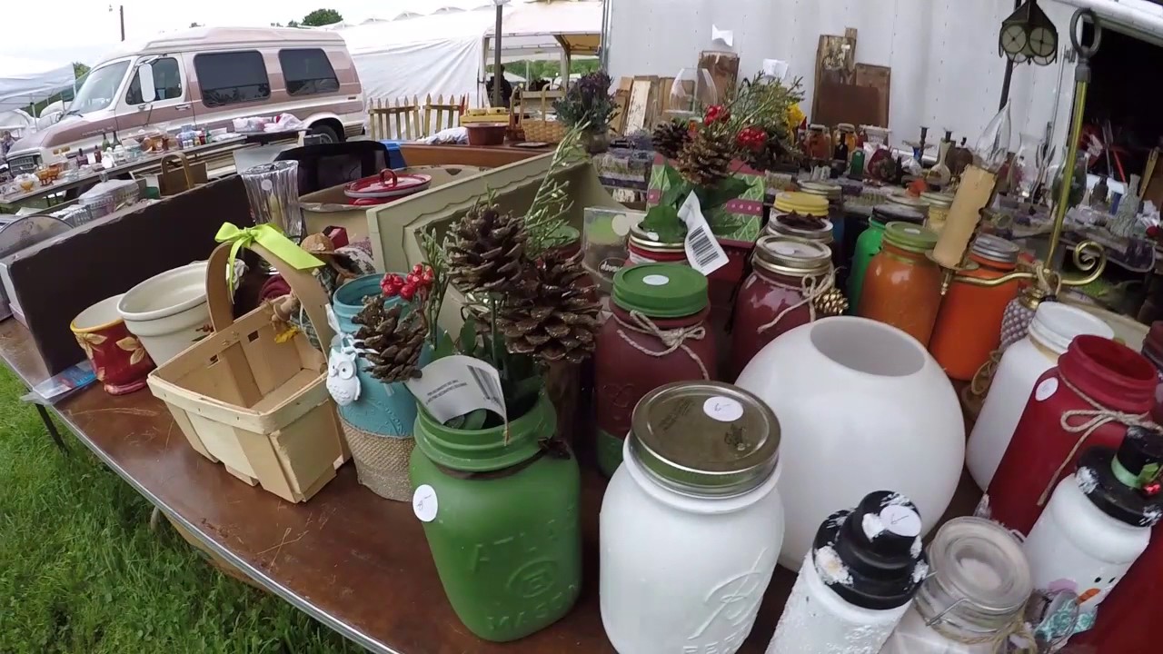 Flea Market Buying Adventures - Antiques - Farm Implements and Golf Balls?!