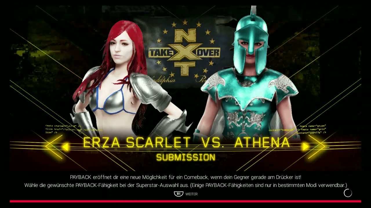 Erza Scarlet [Fairy Tail] vs. Athena [Saint Seiya] ★ [WWE2K19]