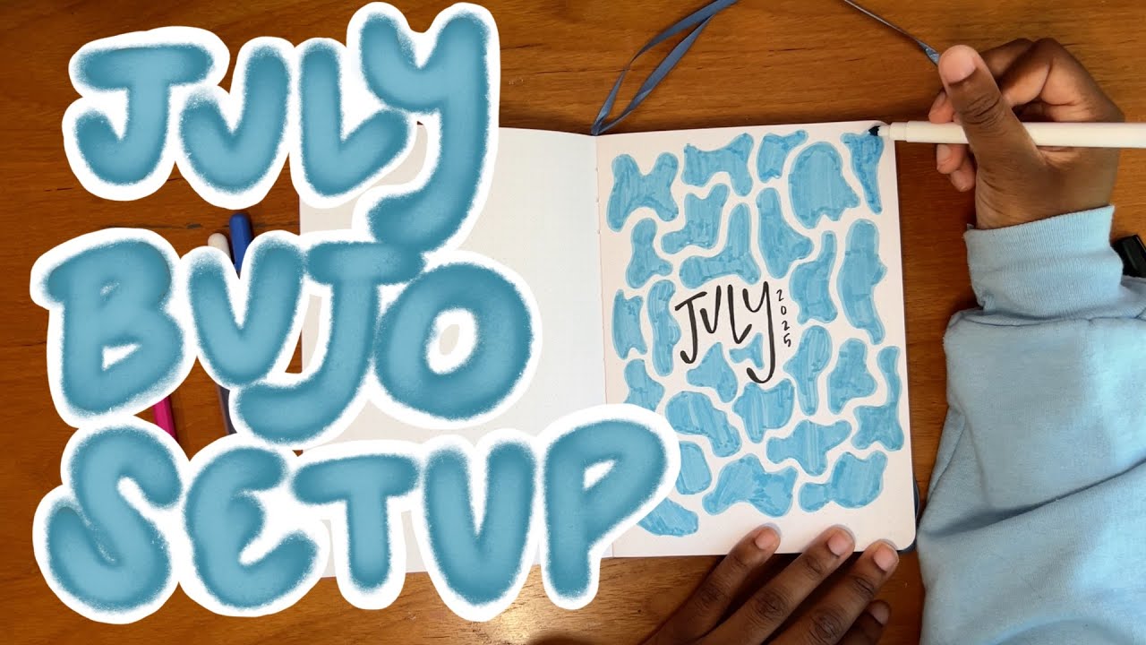 july plan with me! | 2025 bullet journal set up