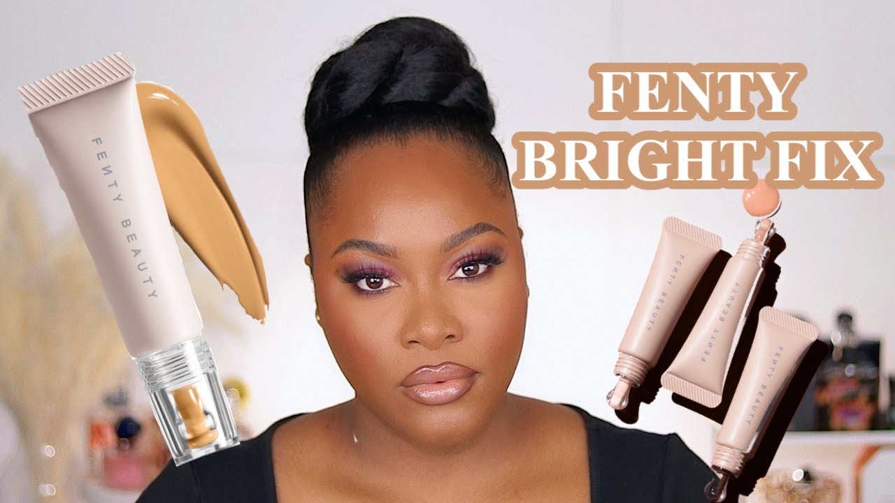 NEW FENTY BEAUTY BRIGHT FIX EYE BRIGHTENER CONCEALER  REVIEW & FIRST IMPRESSIONS 2021