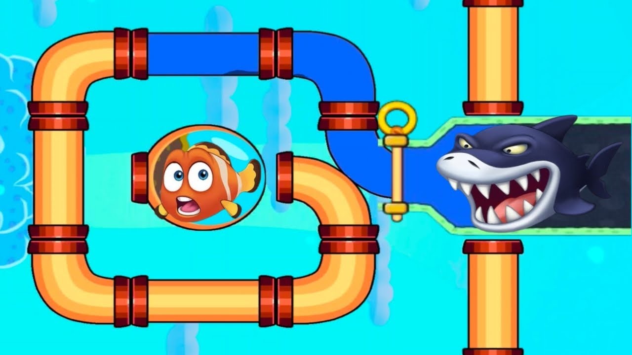 Save the fish bast offline mobile puzzle game play #viralvideo 