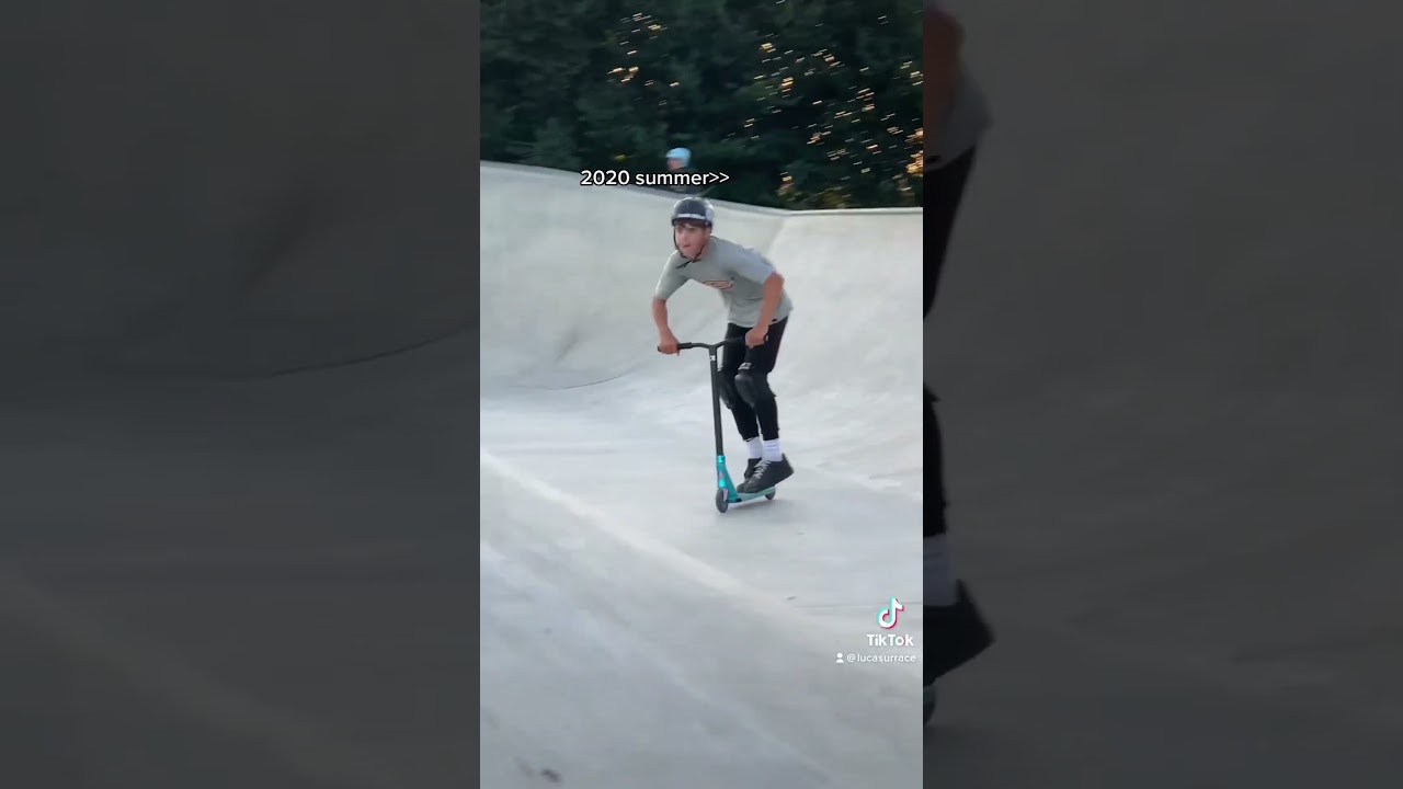 crazy stunt on pro scooter #scooter
