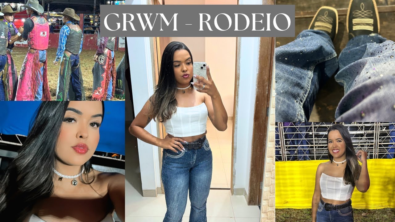 ARRUME-SE COMIGO para o RODEIO | GRWM | Cabelo | Look | Make ✨🔥 - Thamires Carvalho