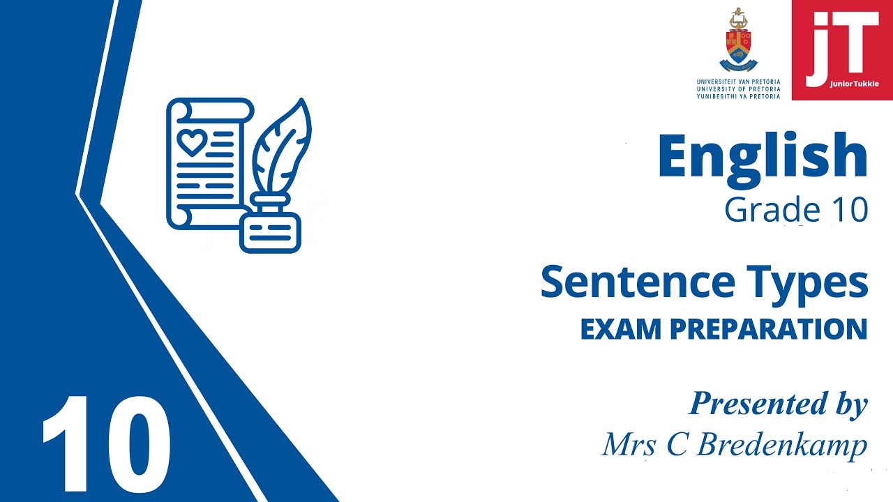 Grade 10 - English - Language - Sentence Types