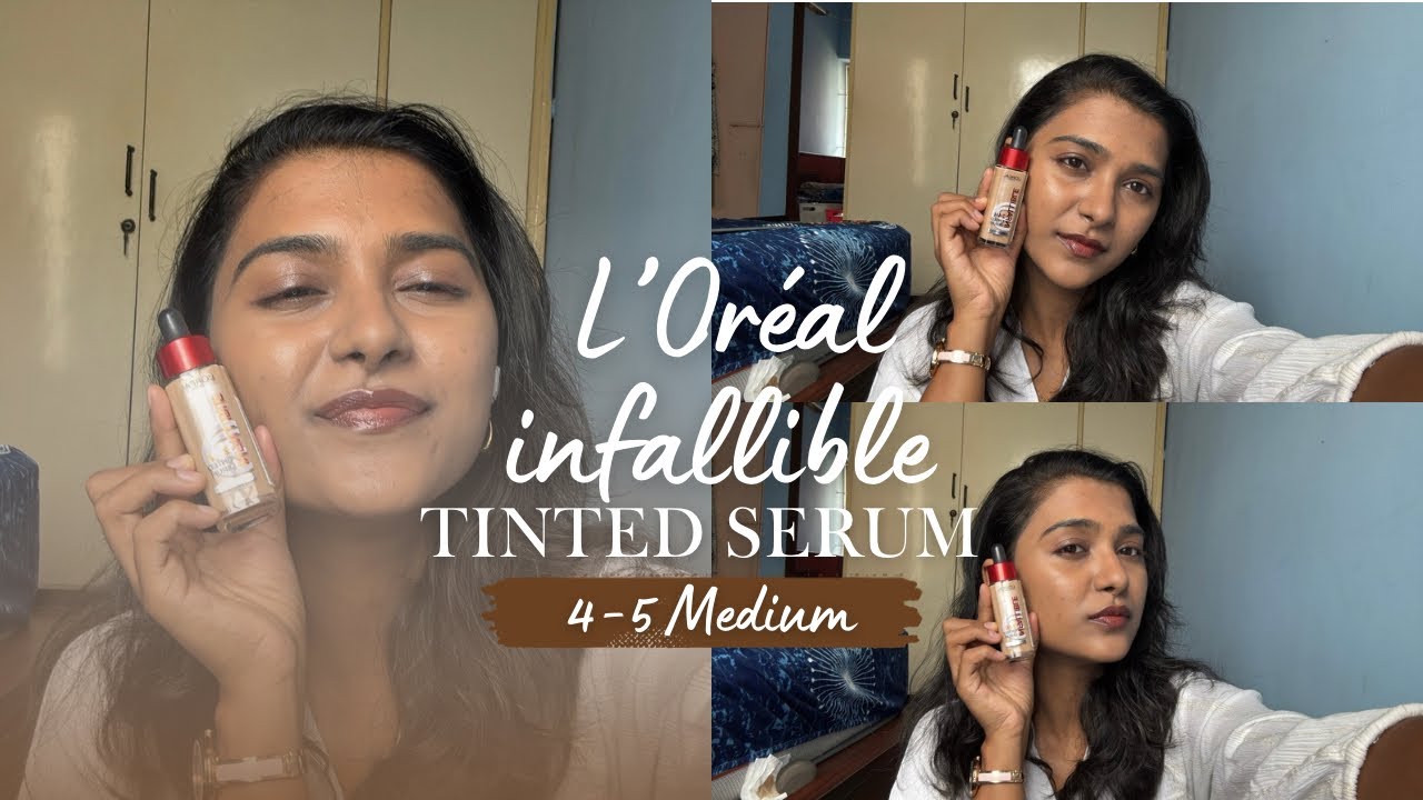 L’Oréal infallible 24hr tinted serum Medium 4-5 swatch