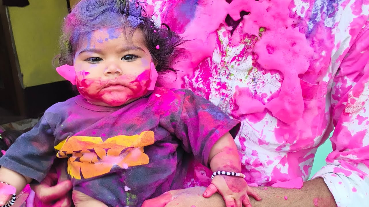 Holi celebrat with family ✨