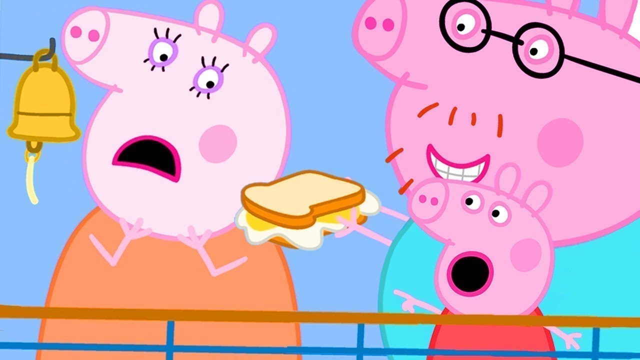 Peppa Pig English Episodes | Peppa Goes to Paris on a Ferry but Mummy Pig Doesn't Feel Well
